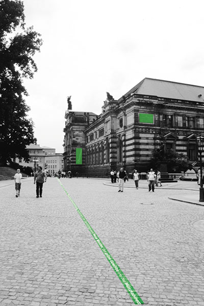 Wettbewerbsbeitrag Leit- und Orientierungssystem für die Altstadt von Dresden